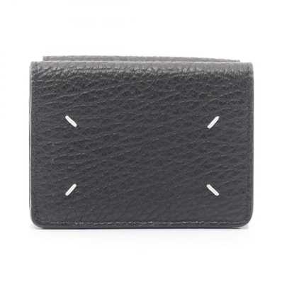 メゾン マルジェラ Maison Margiela 三つ折り財布 財布 レザー メンズ レディース ブラック系 S36UI0416P4455T8013 【新品】