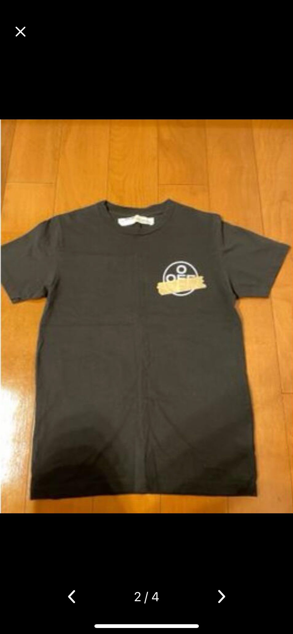 OFF-WHITE Slim Fit Tape Arrows T-Shirt "Black"