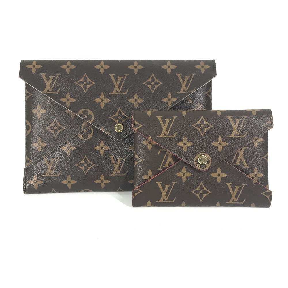 ルイヴィトン LOUIS VUITTON ポシェットキリガミ M62034 モノグラム 大中のみ ポーチ カバン クラッチバッグ モノグラムキャンバス ブラウン 美品
