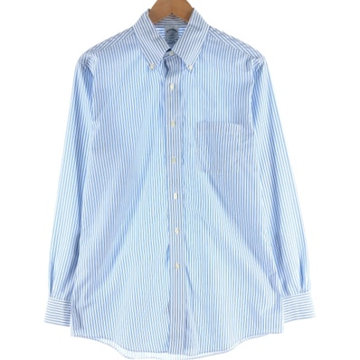 古着 ブルックスブラザーズ Brooks Brothers Est.1818 REGENT 長袖 ボタンダウンストライプシャツ メンズM相当/eaa541768