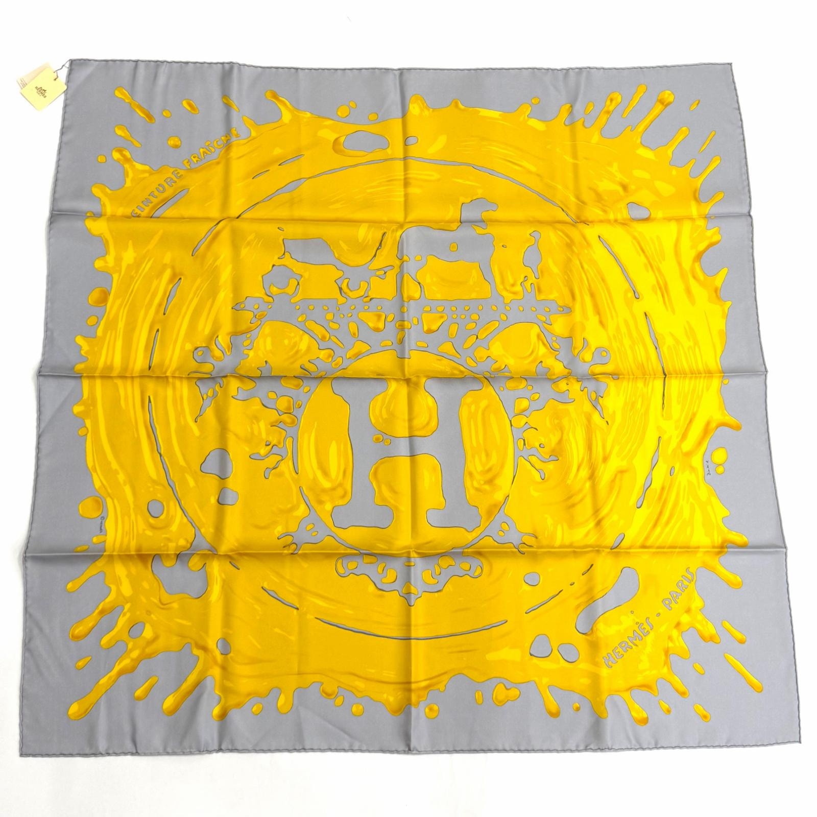 未使用品 エルメス スカーフ Peinture Fraiche ペンキ塗りたて