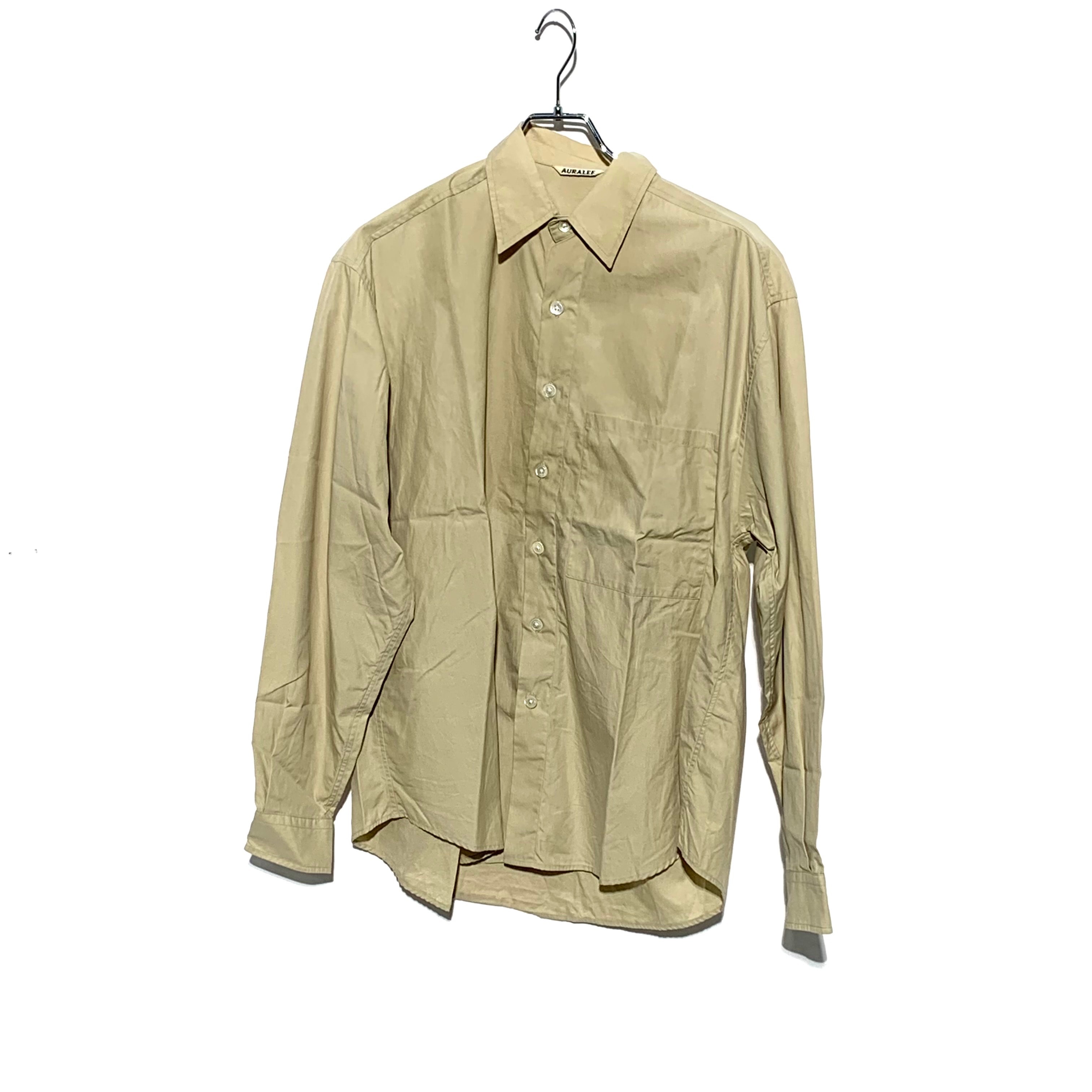 AURALEE Washed Finx Twill Big Shirt “Light Beige”