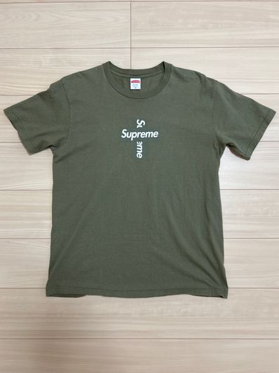 Supreme Cross Box Logo Tee "Olive"