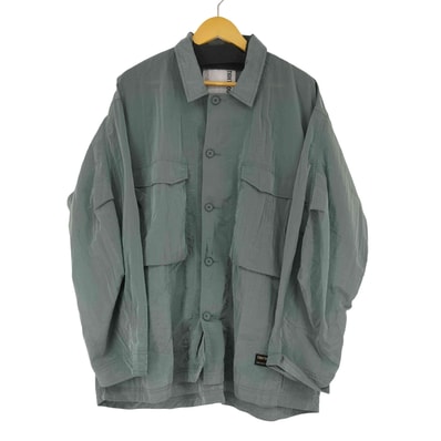 26SS TBPR METALLIC BDU SHIRT SAX【1143827997432】