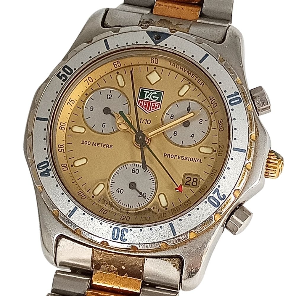 TAG HEUER タグホイヤー 575.406R プロフェッショナル クロノグラフ クォーツ メンズ 腕時計 C1246
