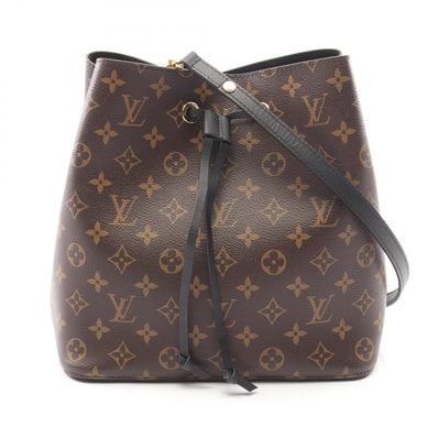 ルイ・ヴィトン LOUIS VUITTON ネオノエ モノグラム ノワール ショルダーバッグ バッグ PVCコーティングキャンバス レザー レディース ブラウン系 / ブラック系 M44020 【中古】