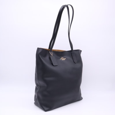 COACH コーチ レザー セア トート CP037 トートバッグ ブラック ゴールド レザー レディース