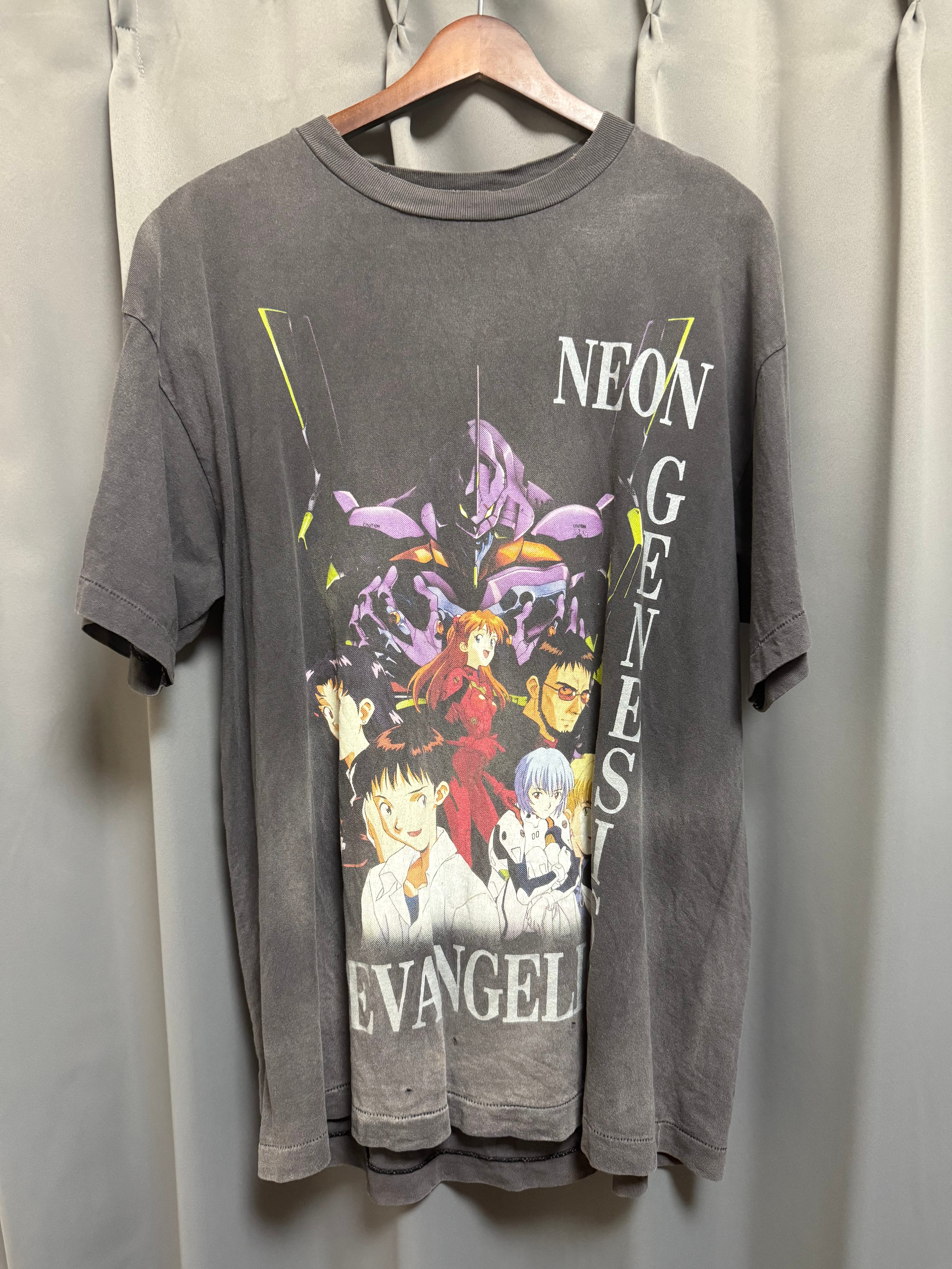 SAINT Mxxxxxx x EVANGELION EV_SS Tee/Neon Gnsis "Black"