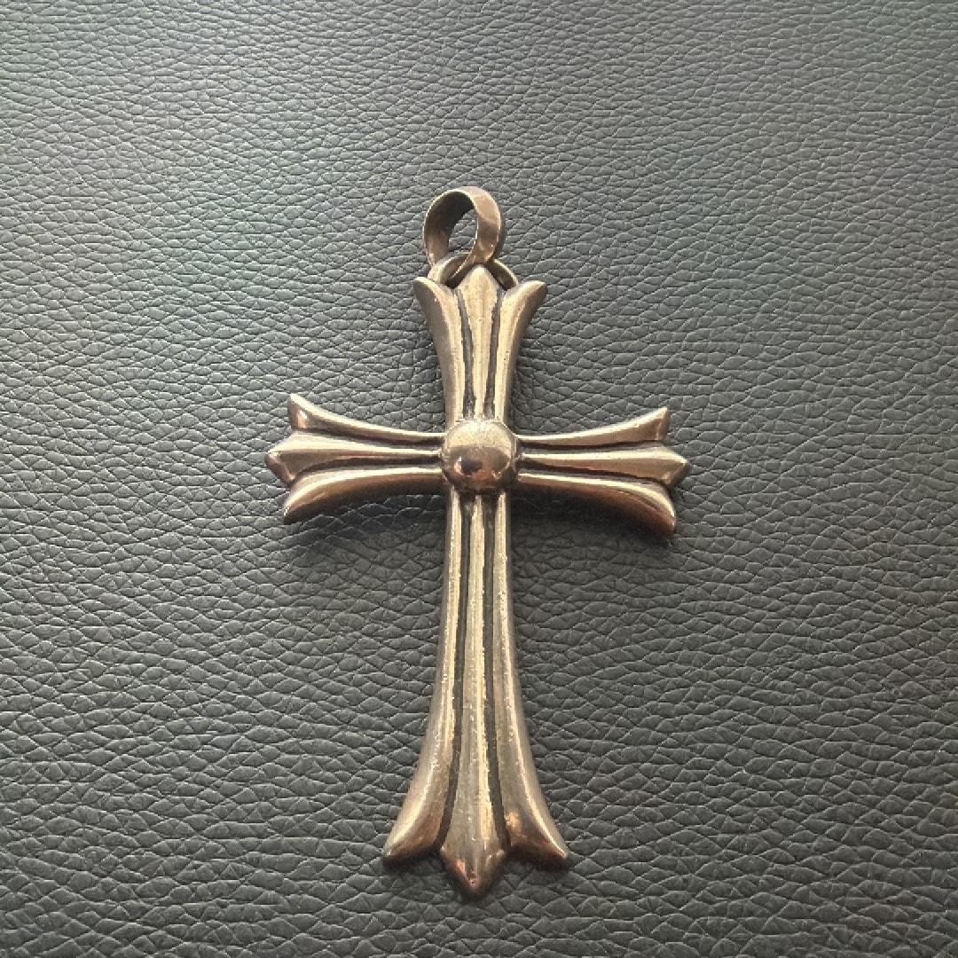 Chrome Hearts Large CH Cross with Plain Bale "Silver"