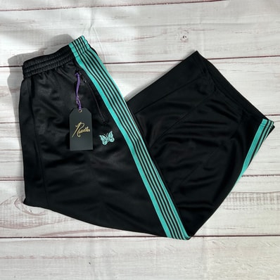 NEEDLES x STUDIOUS Exclusive H.D. Track Pant - Poly Smooth "Black"