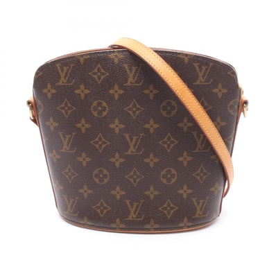 ルイ・ヴィトン LOUIS VUITTON ドルーオ モノグラム ショルダーバッグ バッグ PVCコーティングキャンバス レザー モノグラム レディース ブラウン系 M51290 【中古】