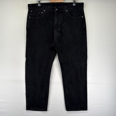 古着 リーバイス Levi's デニム パンツ 505 ストレート デニムパンツ ジッパーフライ ジーパン W38 L29 ブラック系 メンズ