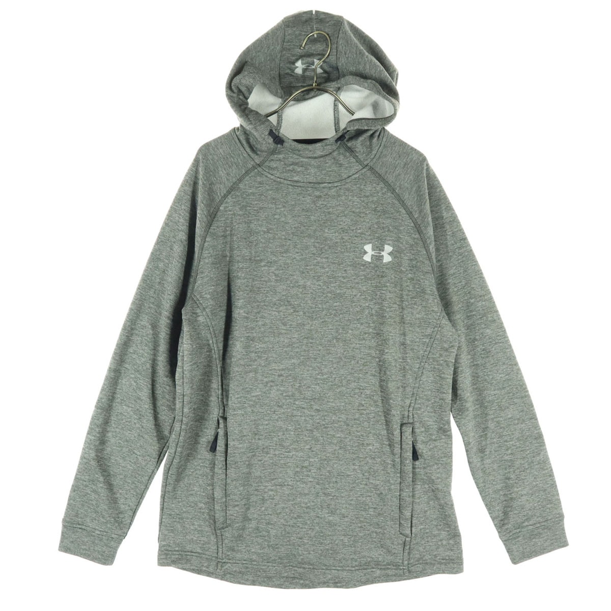 UNDER ARMOUR アンダーアーマー COLDGEAR 長袖 スウェットパーカー LG グレー