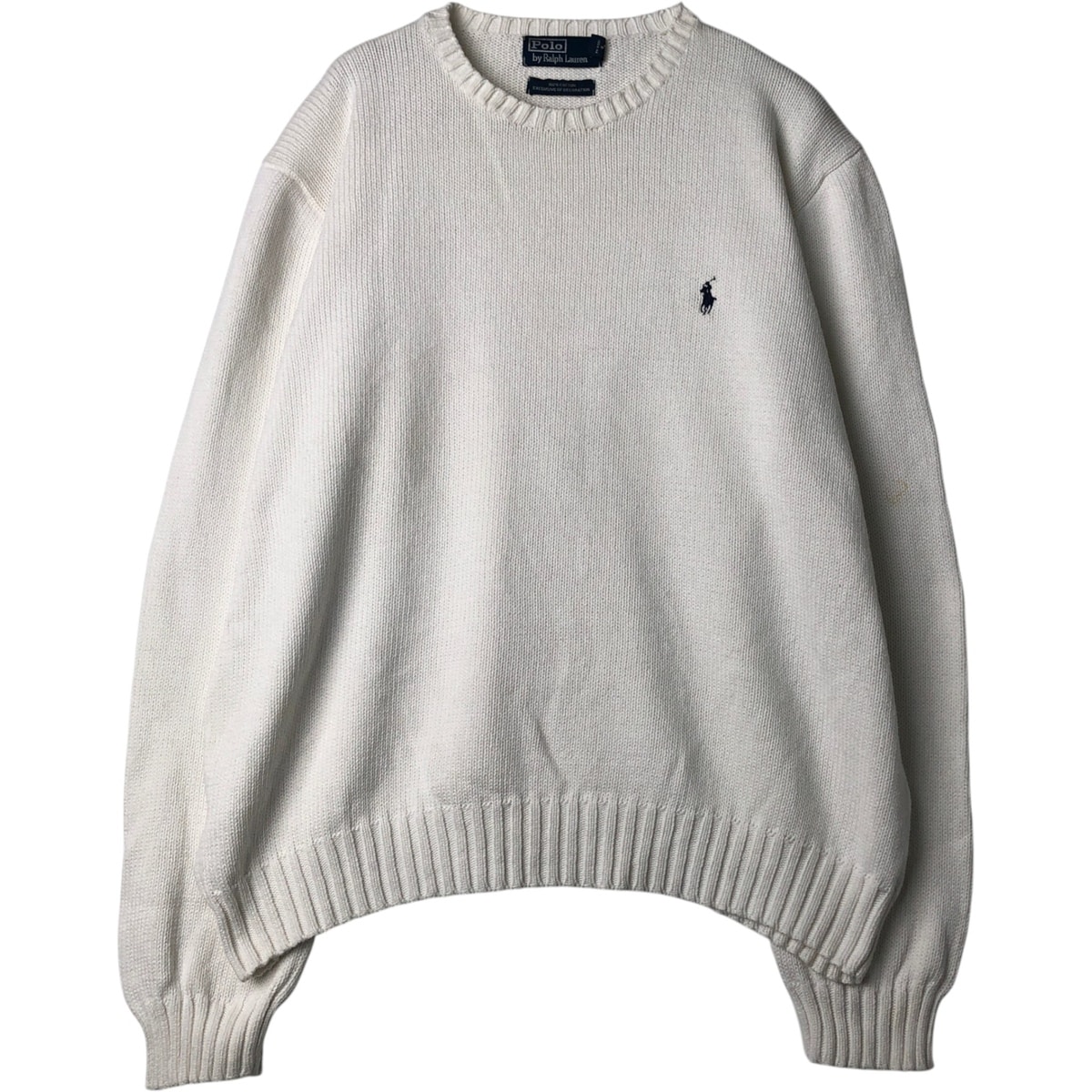 古着 ラルフローレン Ralph Lauren POLO by Ralph Lauren コットンニットセーター メンズXXL相当/eaa627088