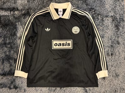 adidas x Oasis Tour Jacquard Jersey "Black/Cream White"