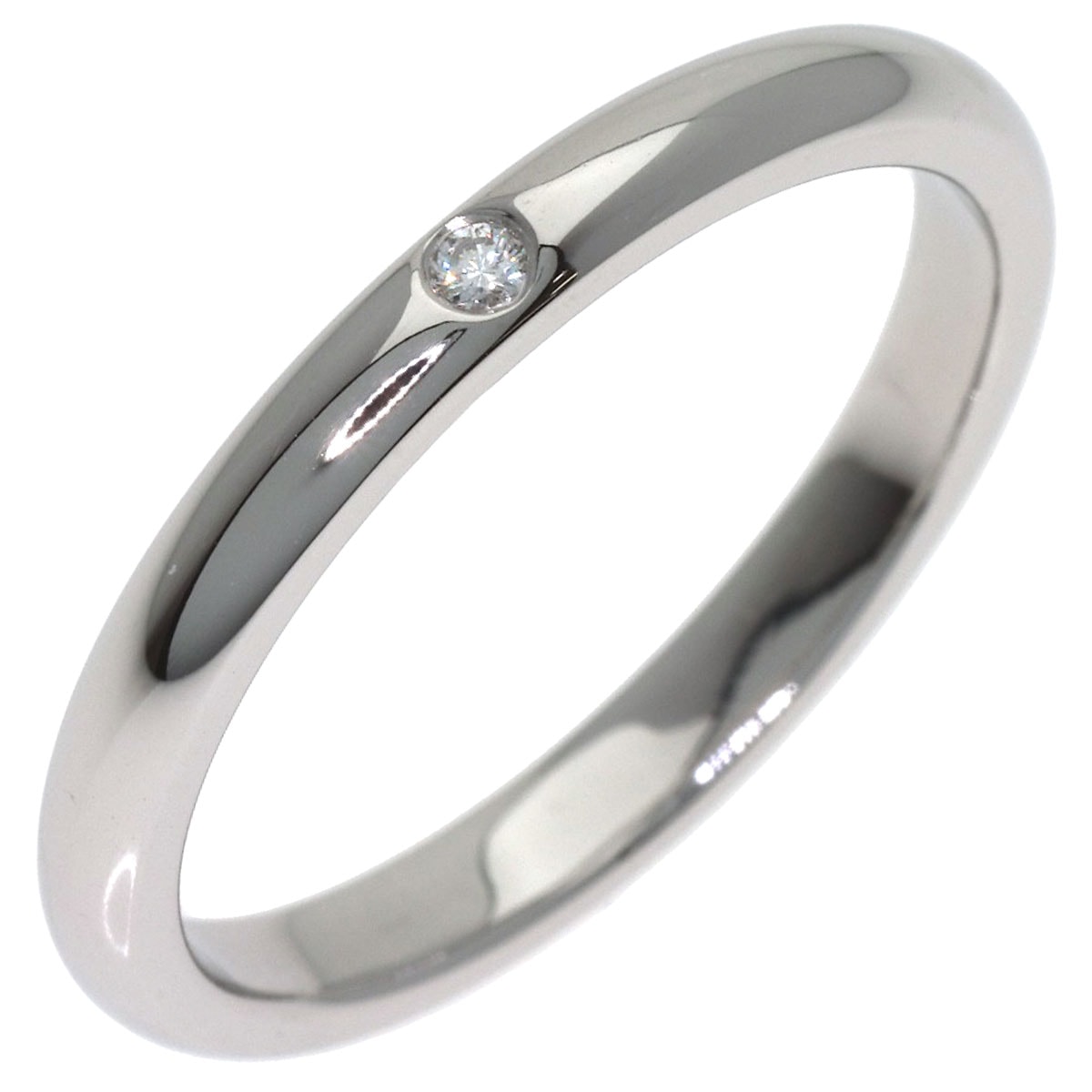 TIFFANY&Co. ティファニー ウェディング ダイヤモンド リング・指輪 PT950 レディース [中古]