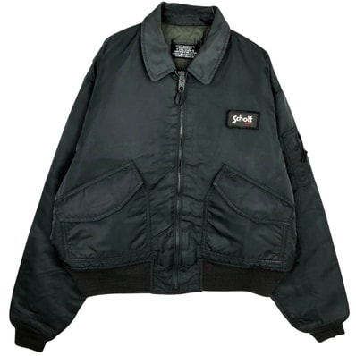 古着 民間品 ショット SCHOTT CWU-Rタイプ 中綿入り ミリタリー フライトジャケット メンズXL相当/eaa636605