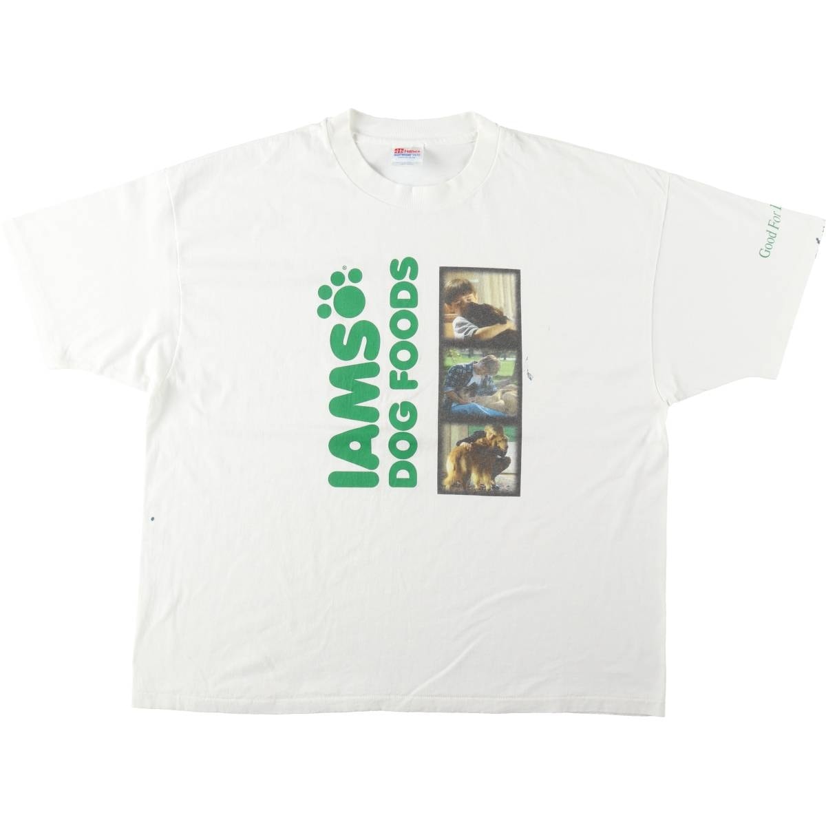 古着 90年代 ヘインズ Hanes IAMS アイムス アドバタイジングTシャツ USA製 メンズXXL相当 ヴィンテージ/eaa650405