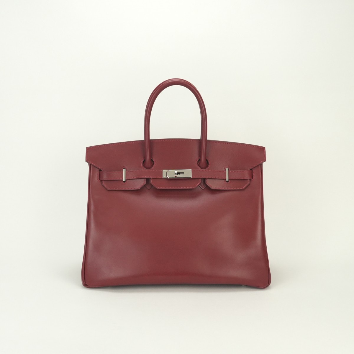 エルメス HERMES バーキン35 バーキン 35 バッグ トートバッグ ボックスカーフ ルージュヴィフ Rougevif レッド Red 赤 シルバー金具 ハンドバッグ