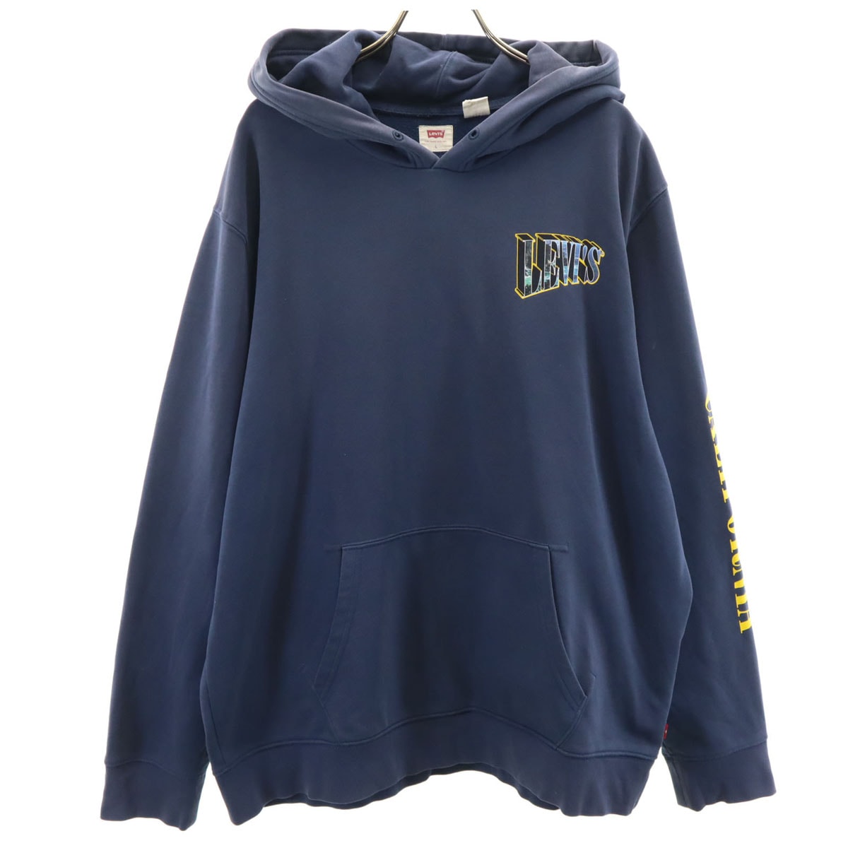 Levi's リーバイス 長袖 スウェットパーカー L ネイビー