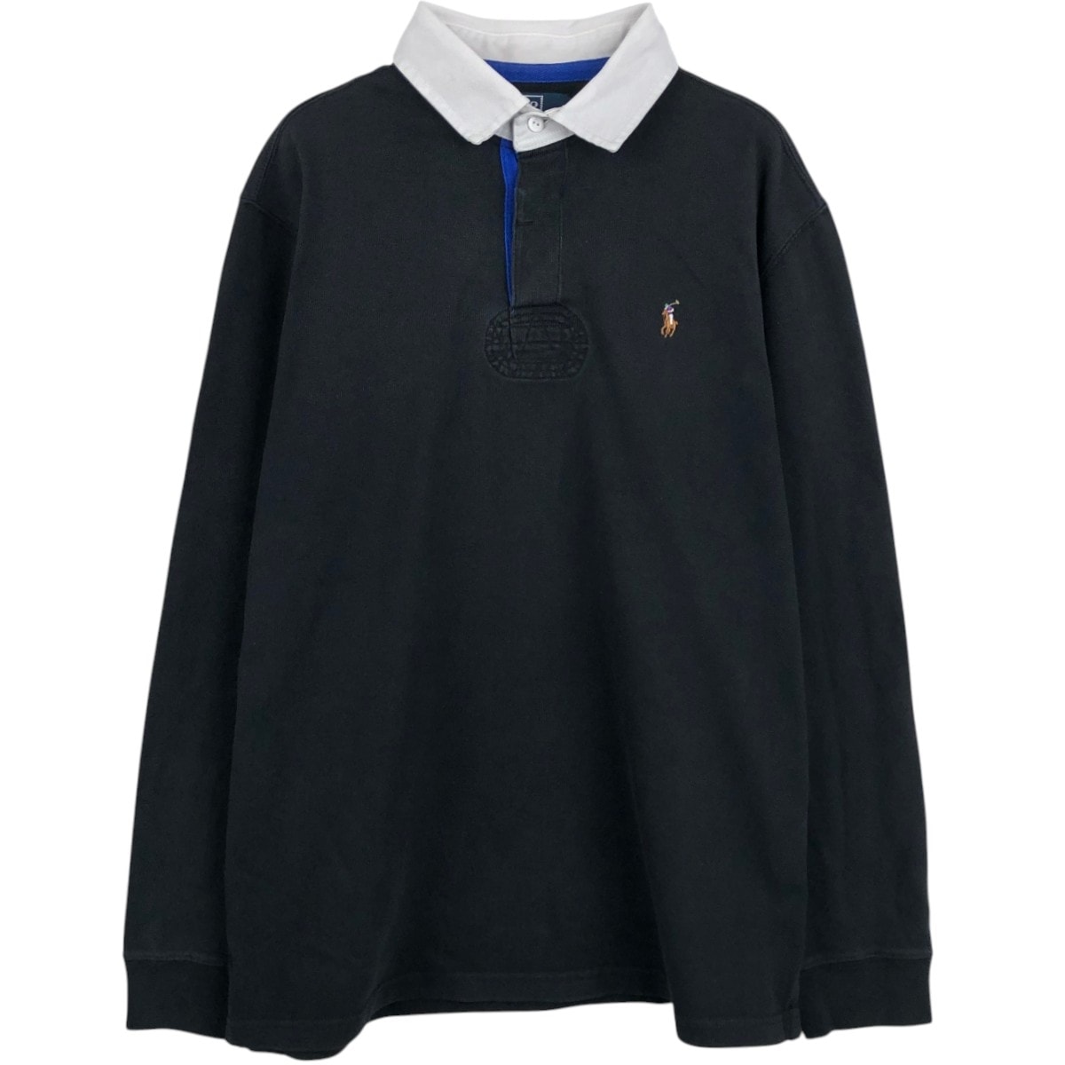 古着 ラルフローレン Ralph Lauren POLO by Ralph Lauren CUSTOM FIT 長袖 ラガーシャツ メンズL相当/eaa668806