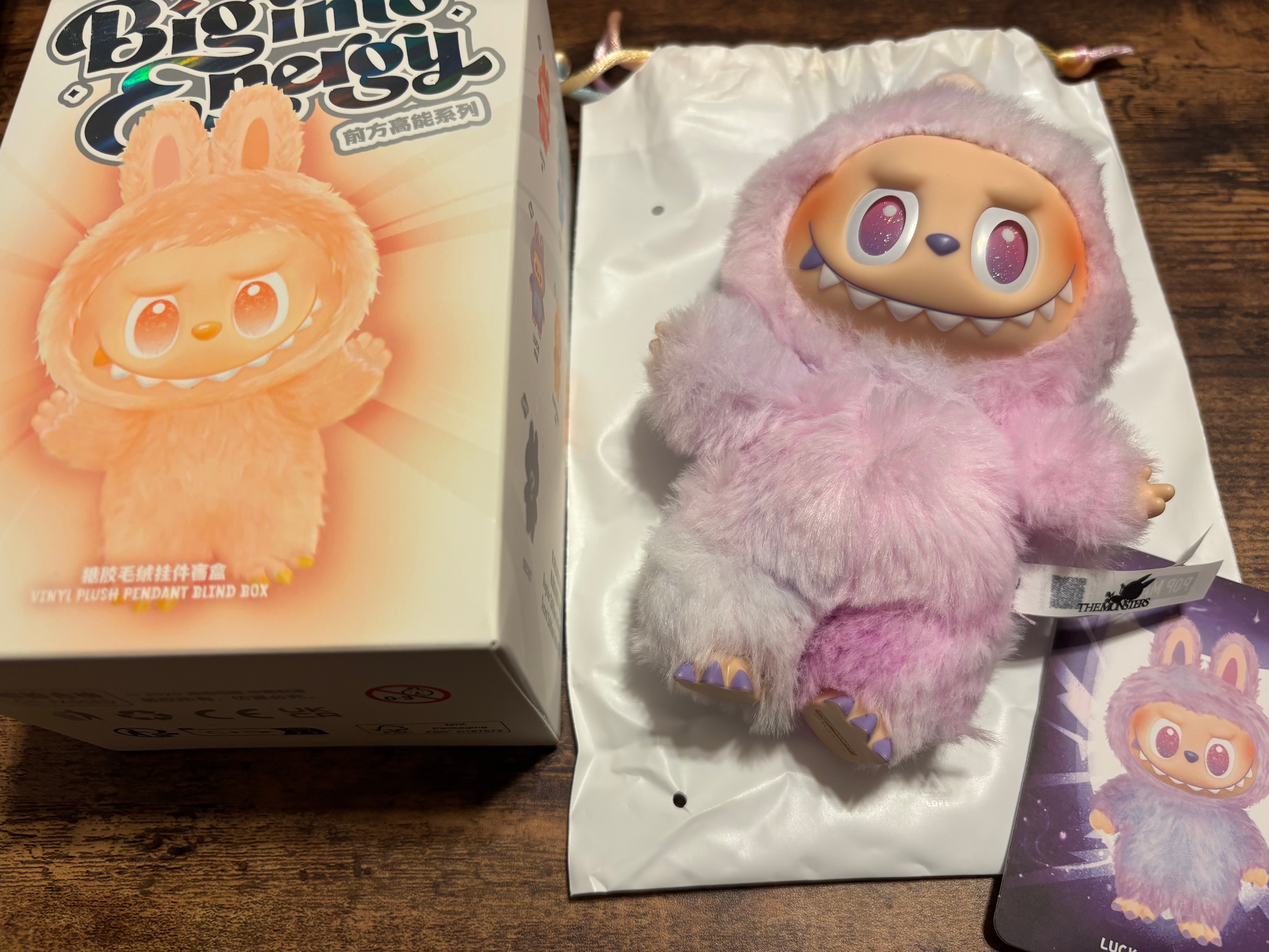 POP MART THE MONSTERS (LABUBU) Big into Energy Series Plush Pendant LUCK