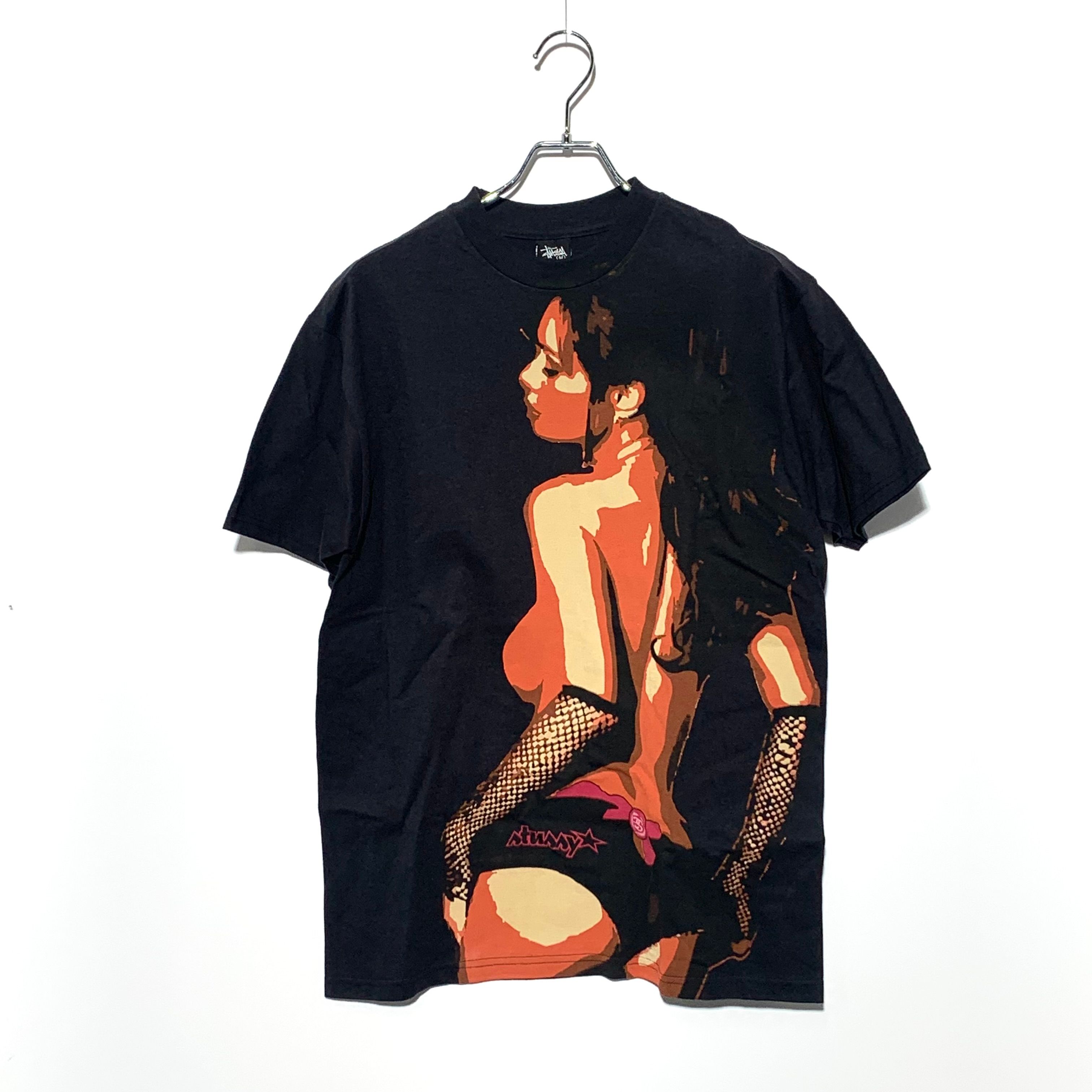 STUSSY GIRL TEE Black