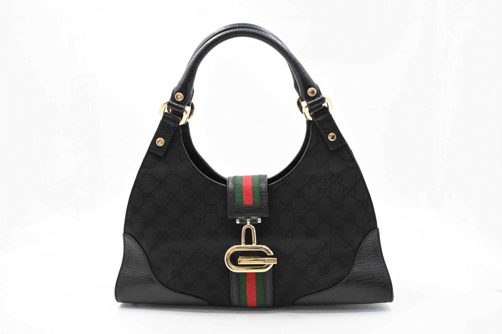 グッチ GGキャンバス シェリー ショルダーバッグ ブラック 130995