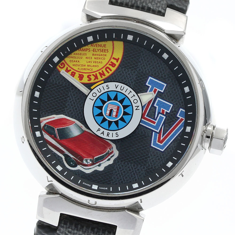 ルイ・ヴィトン タンブールGM ダミエ ワールドツアー メンズ 【中古】