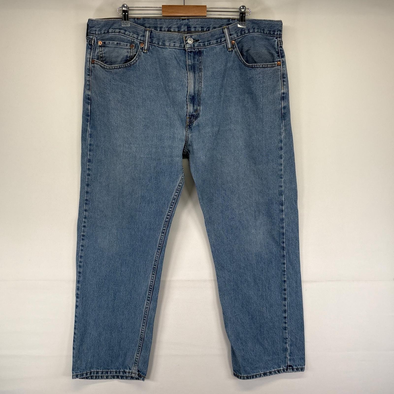 古着 リーバイス Levi's デニム パンツ ジーンズ 5ポケット 505 ストレート ジッパーフライ W42 L29  ブルー系 メンズ