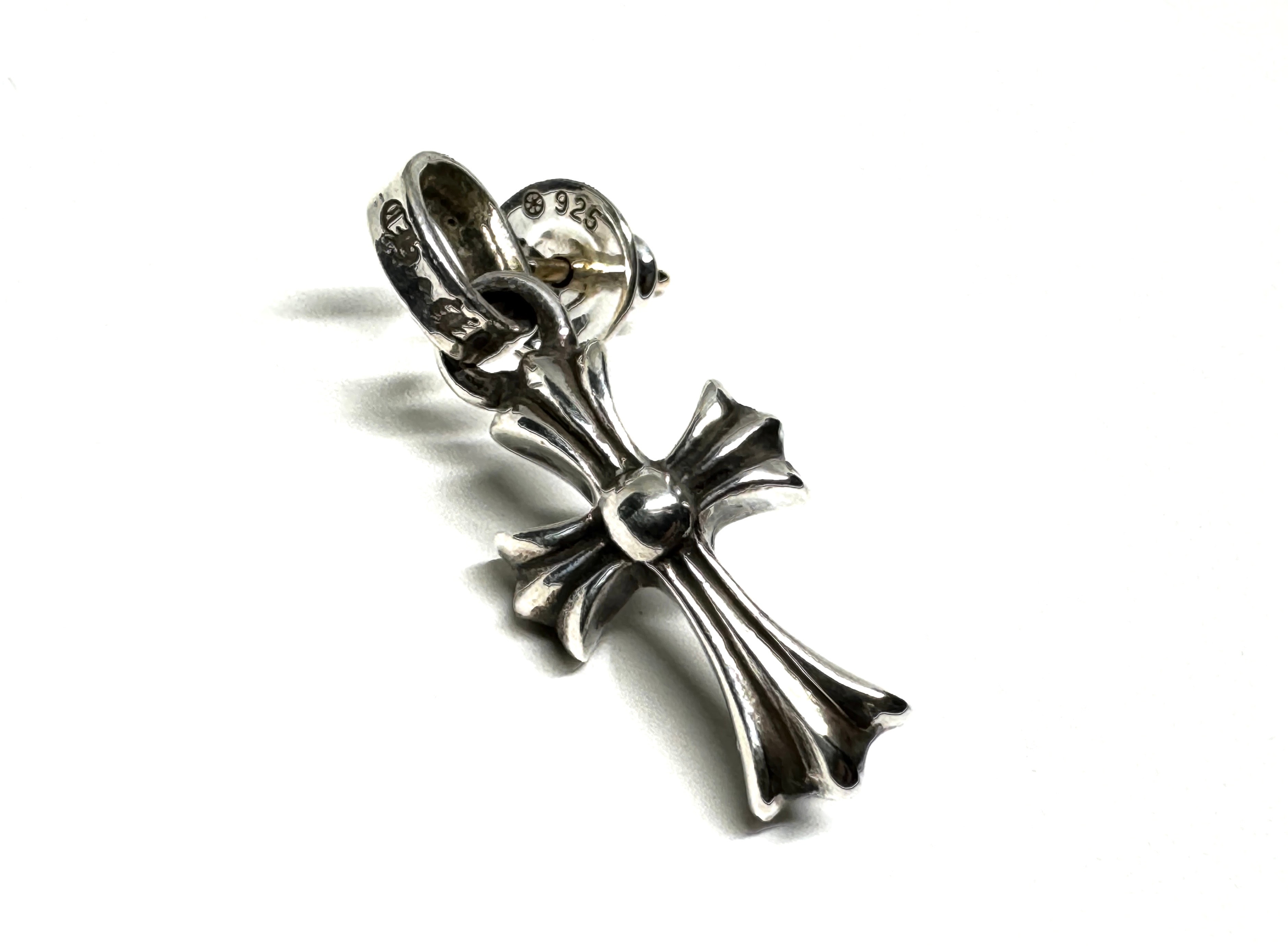 Chrome Hearts CH Cross Baby Fat Earrings Earrings "Silver"