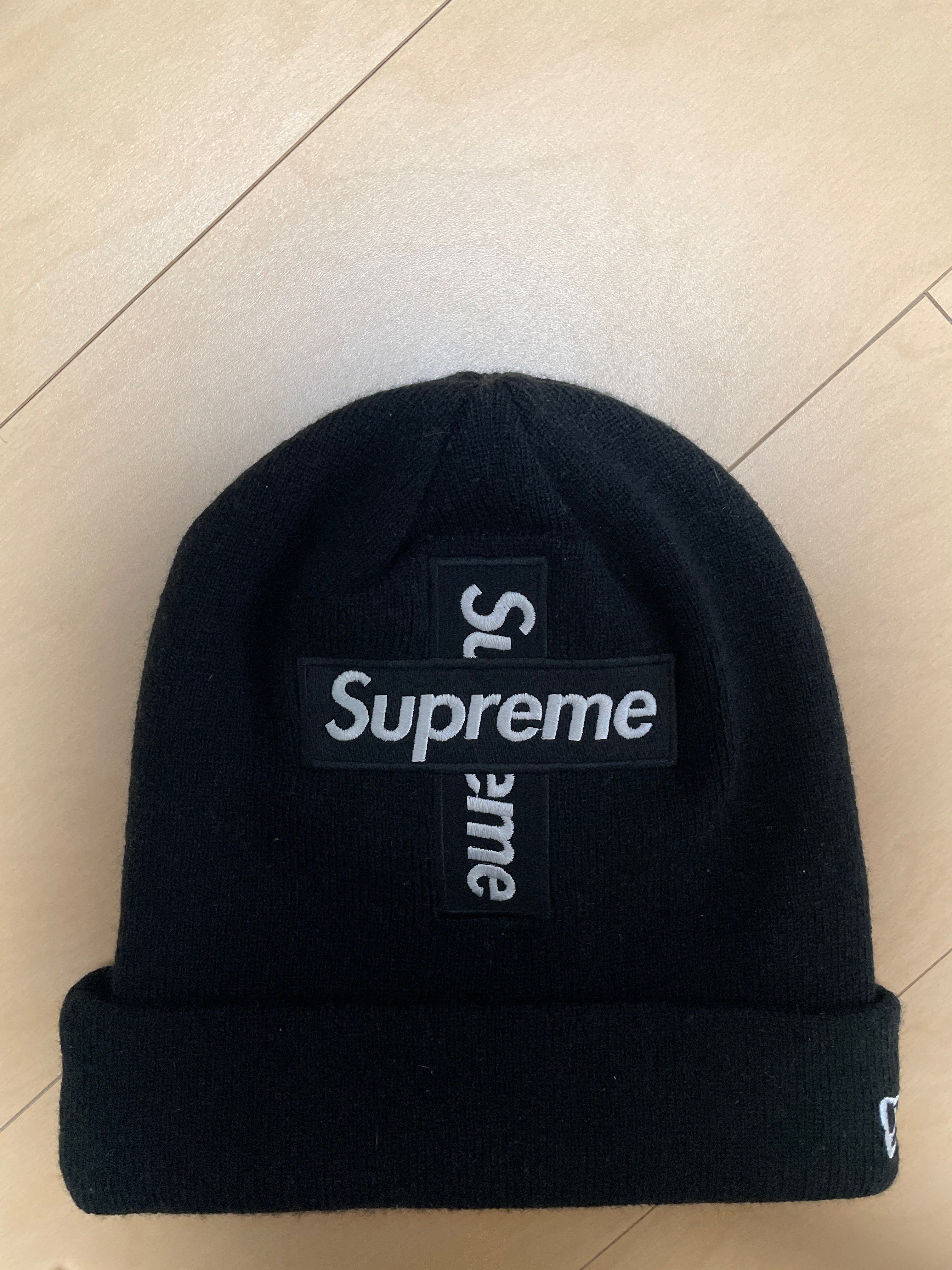 Supreme New Era® Cross Box Logo Beanie "Black"