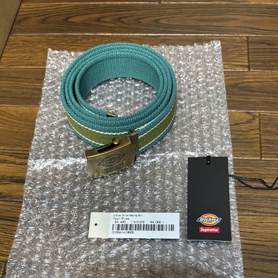 Supreme x Dickies Stripe Webbing Belt "Teal"