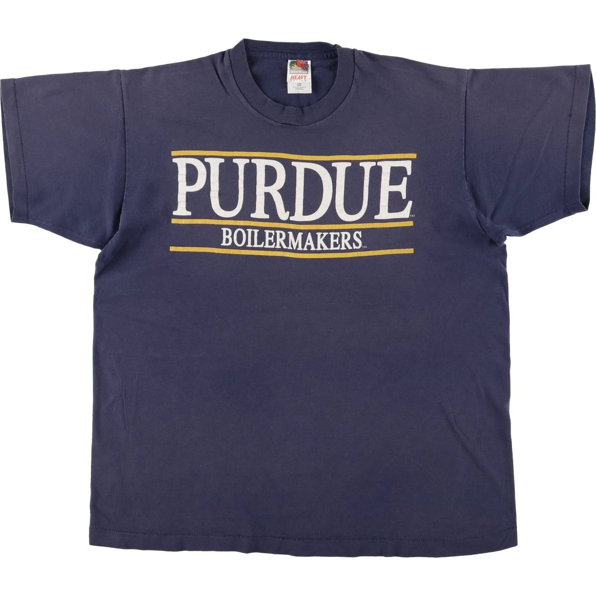 古着 90~00年代 フルーツオブザルーム FRUIT OF THE LOOM PURDUE BOILERMAKERS アドバタイジングTシャツ USA製 メンズXL相当 ヴィンテージ/eaa590051