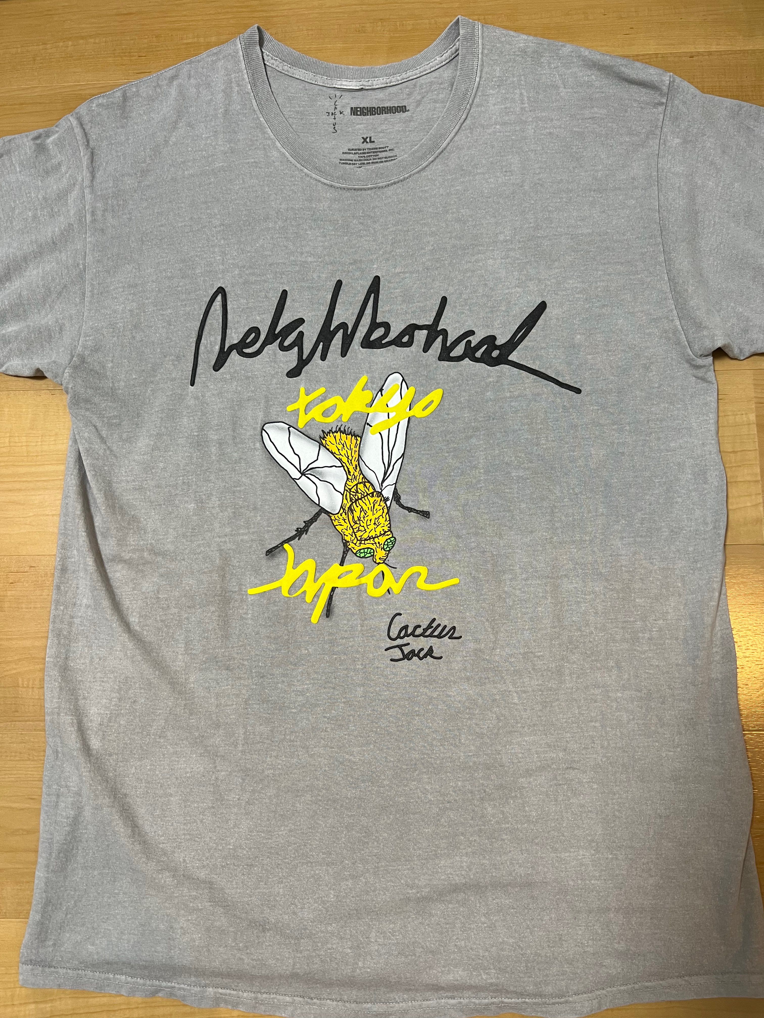 NEIGHBORHOOD Travis Scott Cactus Jack Carousel T-shirt "Grey"