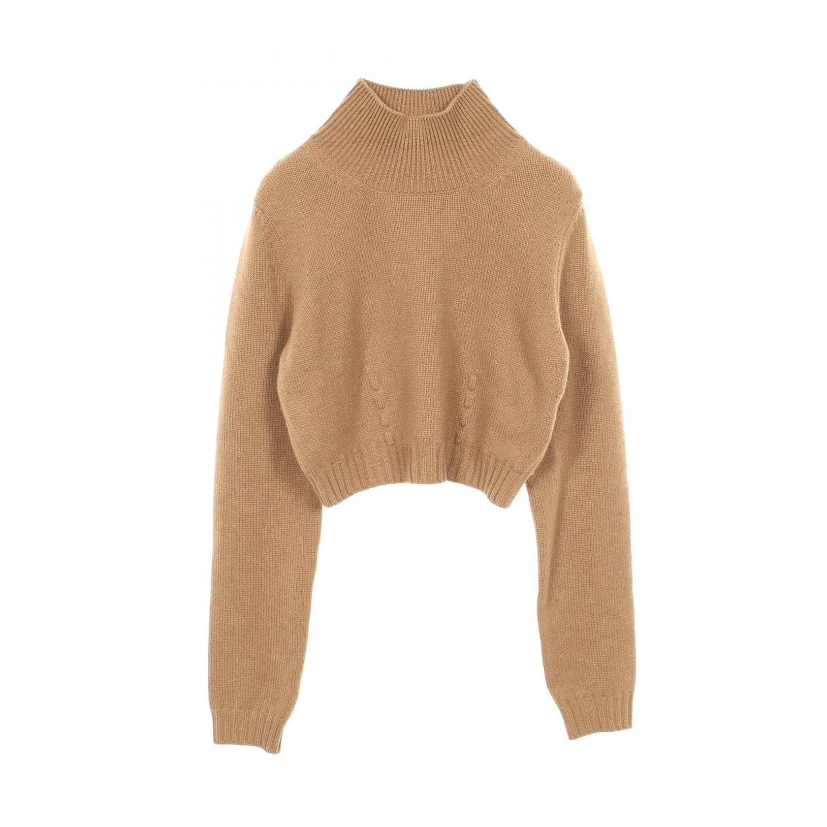 フェンディ FENDI FFロゴ ニット 衣料品 トップス カシミヤ レディース ブラウン系 【中古】