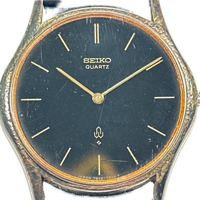 正常可動 SEIKO セイコー 7820-7010 腕時計 ブラック ヴィンテージ クォーツ アクセサリー ファッション小物 小物 メンズ