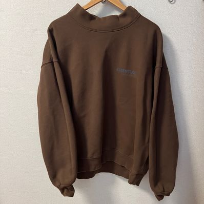 FEAR OF GOD ESSENTIALS / SSENSE Mockneck Sweatshirt "Rain Drum"