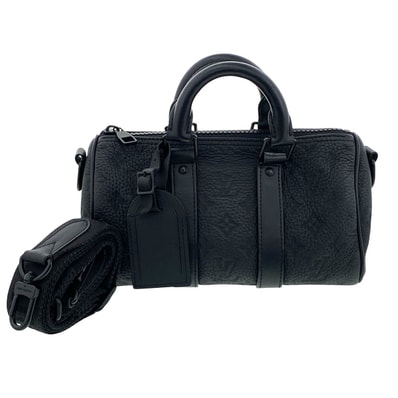 LOUIS VUITTON ルイ・ヴィトン キーポル バンドリエール 25 ショルダーバッグ M20900 ブラック レディース【中古】