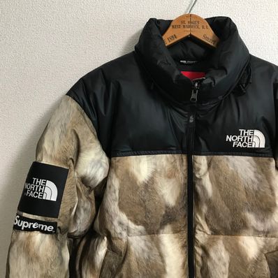 Supreme x The North Face Fur Print Nuptse Jacket "Brown"