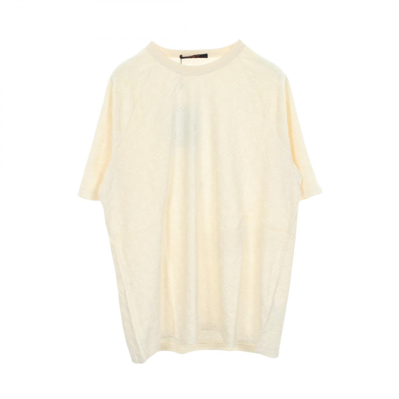 ルイ・ヴィトン LOUIS VUITTON モノグラム タオルリング 半袖Tシャツ 衣料品 トップス シルク コットン メンズ ホワイト系 RM191M IZG HGY20W 【中古】