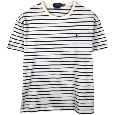 古着 ラルフローレン Ralph Lauren POLO RALPH LAUREN CLASSIC FIT 半袖 ボーダーTシャツ メンズM相当/eaa658617