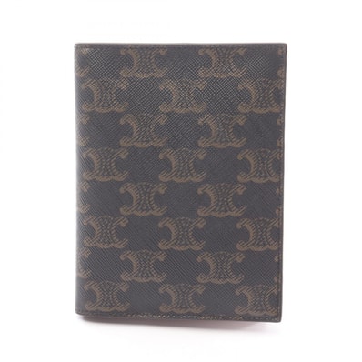 セリーヌ CELINE トリオンフ カードケース アクセサリー PVC レディース ブラック系 / ブラウン系 4M3432AK1.04BT 【中古】