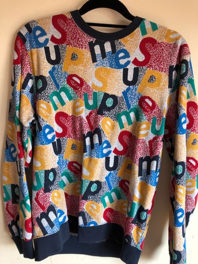Supreme Scatter Text Crewneck Supreme Scatter Text Crewneck