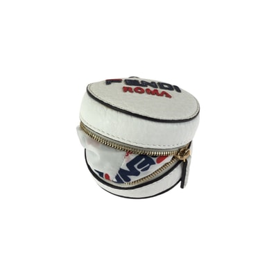 美品 FENDI フェンディ FENDI×FILA エコバッグ ホワイト ゴールド金具 レザー ナイロン/ リュック・デイパック 男女兼用 601874 【中古】