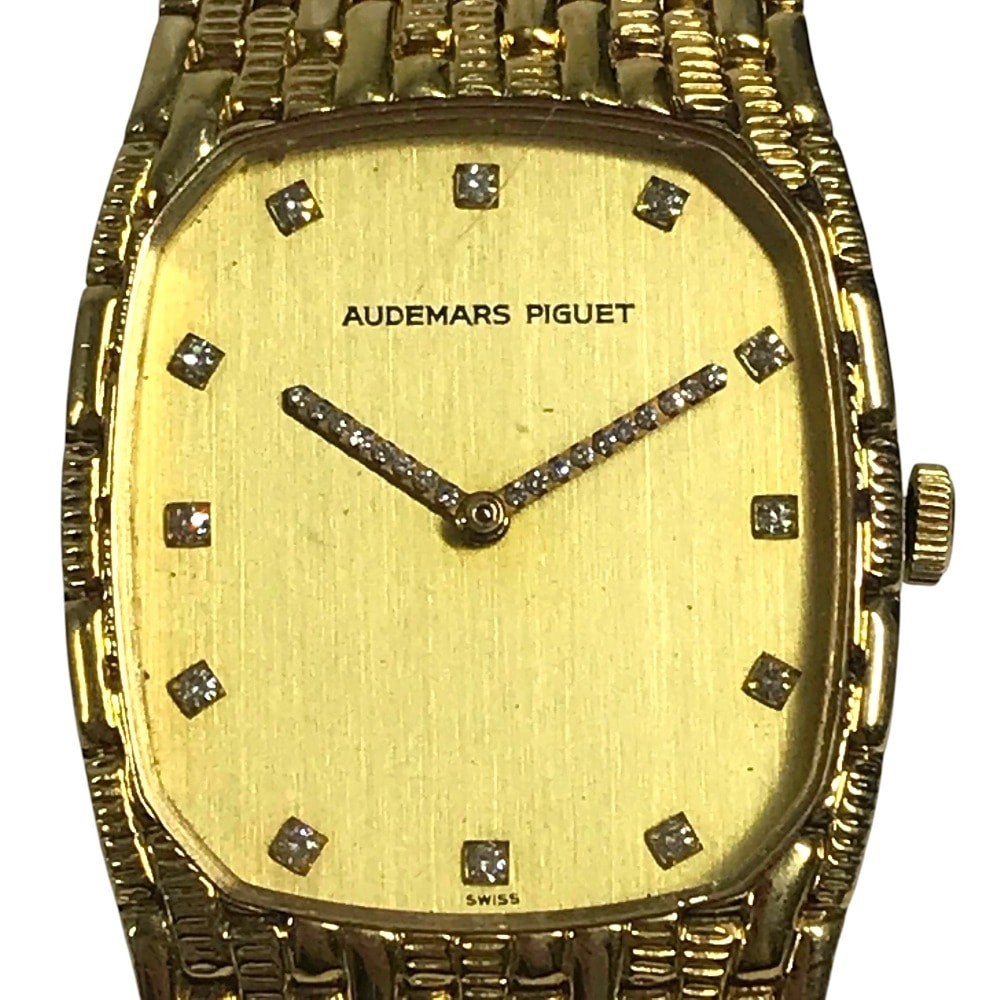オーデマ・ピゲ AUDEMARS PIGUET コブラ 12PD 針ダイヤ ダイヤ ダイヤモンド K18 金 18K ウォッチ メンズウォッチ 86g 腕時計 YG750 ゴールド