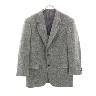 LANVIN ランバン 80s 90s ウール オールド テーラードジャケット S46-24 グレー