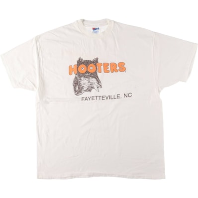 古着 90年代 ヘインズ Hanes HOOTERS フーターズ アドバタイジングTシャツ USA製 メンズXXL相当 ヴィンテージ/eaa562533