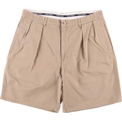 古着 ラルフローレン Ralph Lauren POLO GOLF ポロゴルフ ツータック チノショーツ ショートパンツ メンズw34相当/eaa576521