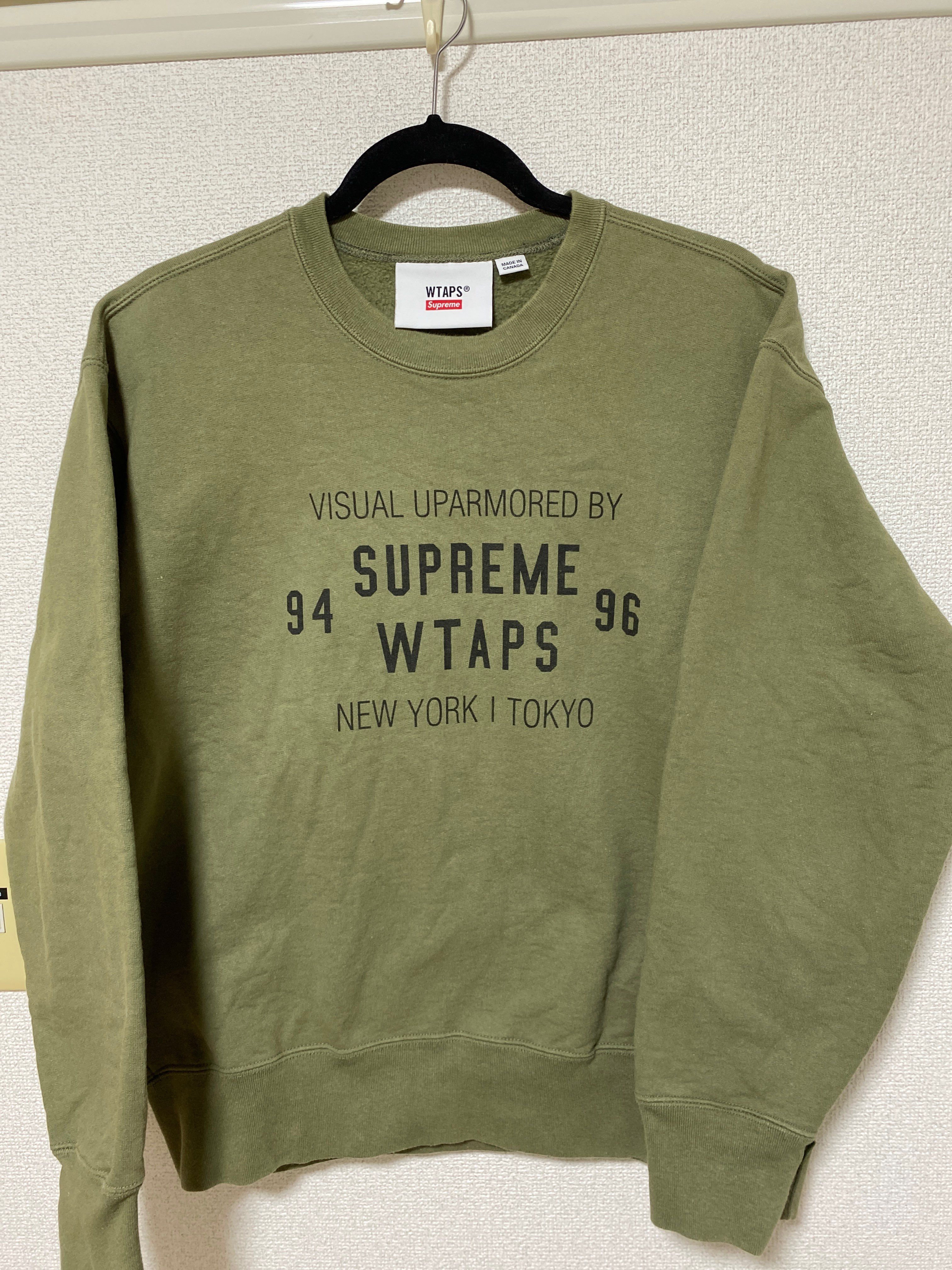 Supreme / WTAPS Crewneck "Light Olive"